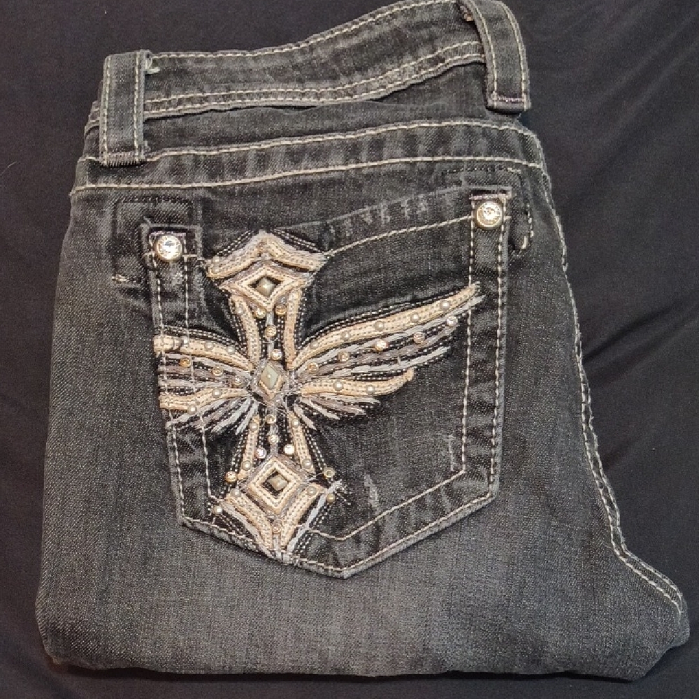 Miss Me Charcoal Denim Jeans